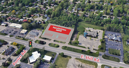 2277 E Hill Rd, Grand Blanc, MI - aerial  map view