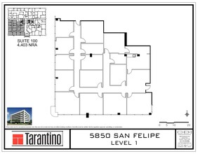 5850 San Felipe St, Houston, TX for rent Site Plan- Image 1 of 1