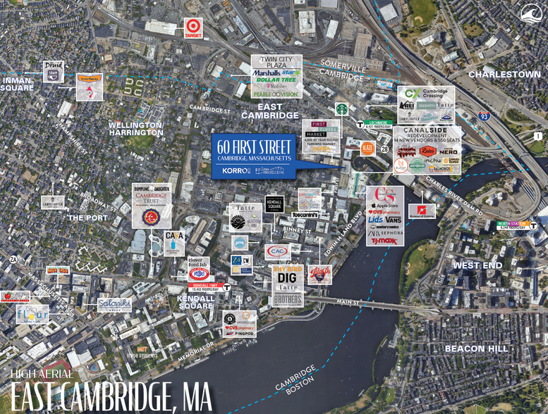 60 1st St, Cambridge, MA for rent - Aerial - Image 3 of 6