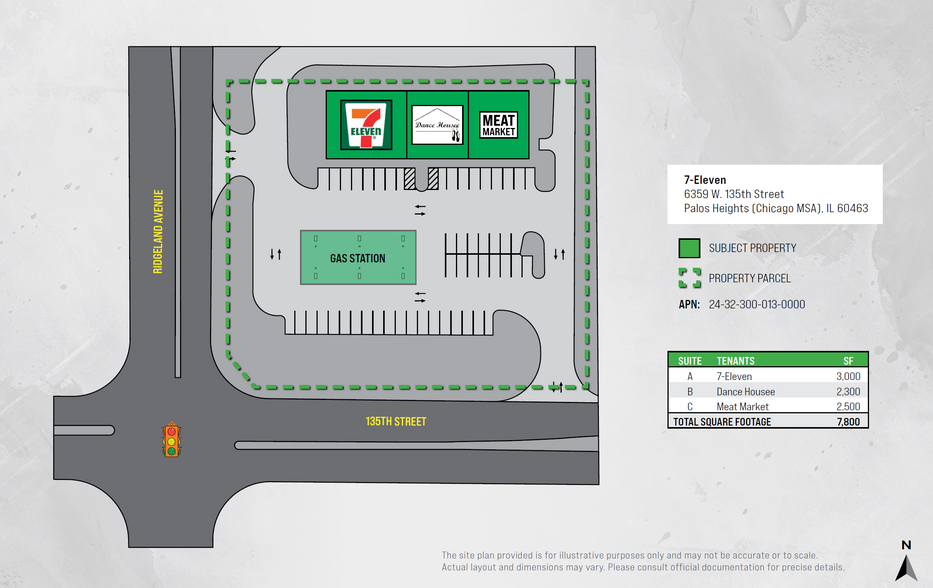 6350 W 135th St, Palos Heights, IL for sale - Site Plan - Image 2 of 5