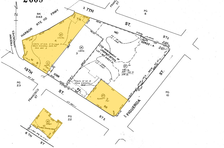 777 S Figueroa St, Los Angeles, CA for rent - Plat Map - Image 2 of 7