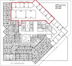 1000-4000 Town Center, Southfield, MI for rent Floor Plan- Image 2 of 2