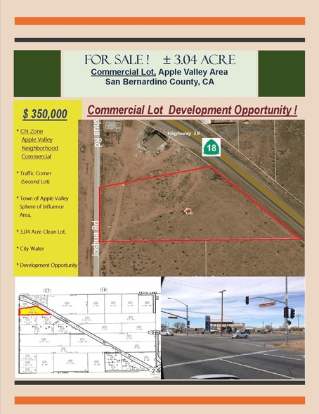 Joshua Rd, Apple Valley, CA for sale - Building Photo - Image 1 of 1