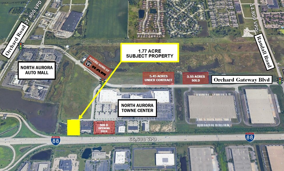 Lot 13 Towne Center Drive, North Aurora, IL for sale - Building Photo - Image 1 of 4