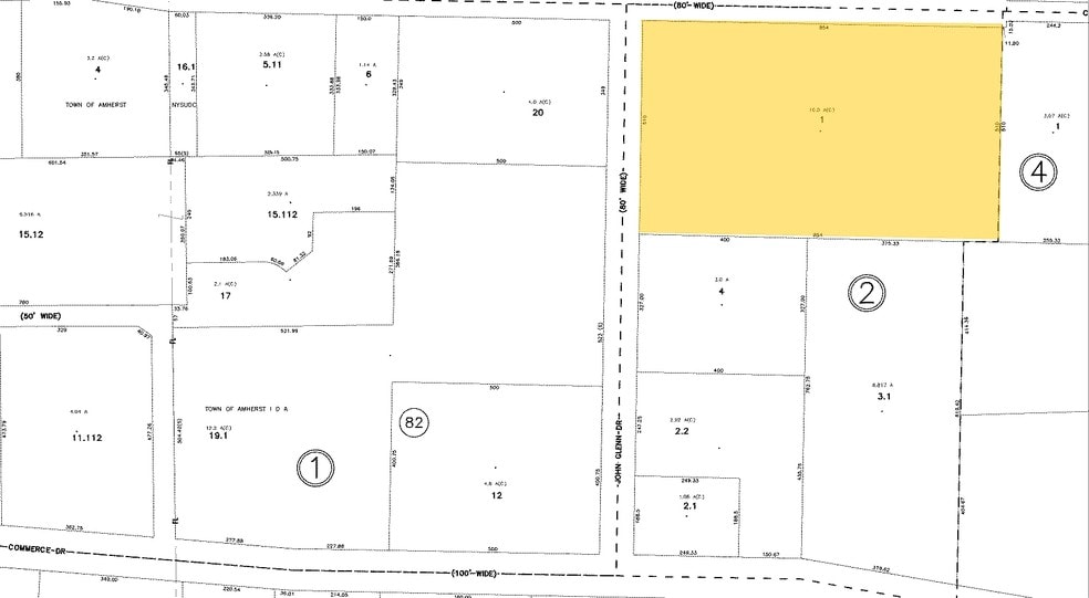 435 Creekside Dr, Amherst, NY for rent - Plat Map - Image 2 of 4