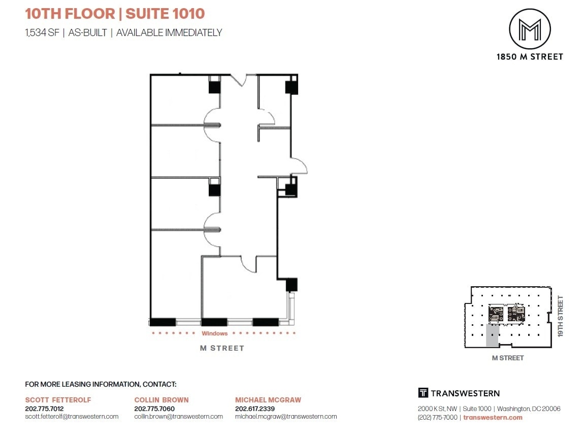 1850 M St NW, Washington, DC to rent Floor Plan- Image 1 of 1