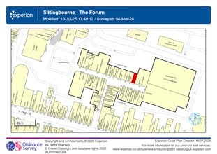 High St, Sittingbourne to rent Site Plan- Image 1 of 2
