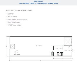 2501-2519 Gravel Dr, Fort Worth, TX to rent Floor Plan- Image 1 of 1