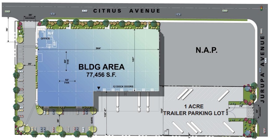 11216 Citrus Ave, Fontana, CA for sale - Site Plan - Image 2 of 8