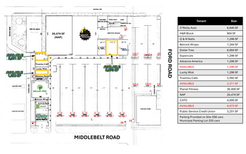 5726-5940 Middlebelt Rd, Garden City, MI for rent Site Plan- Image 1 of 1