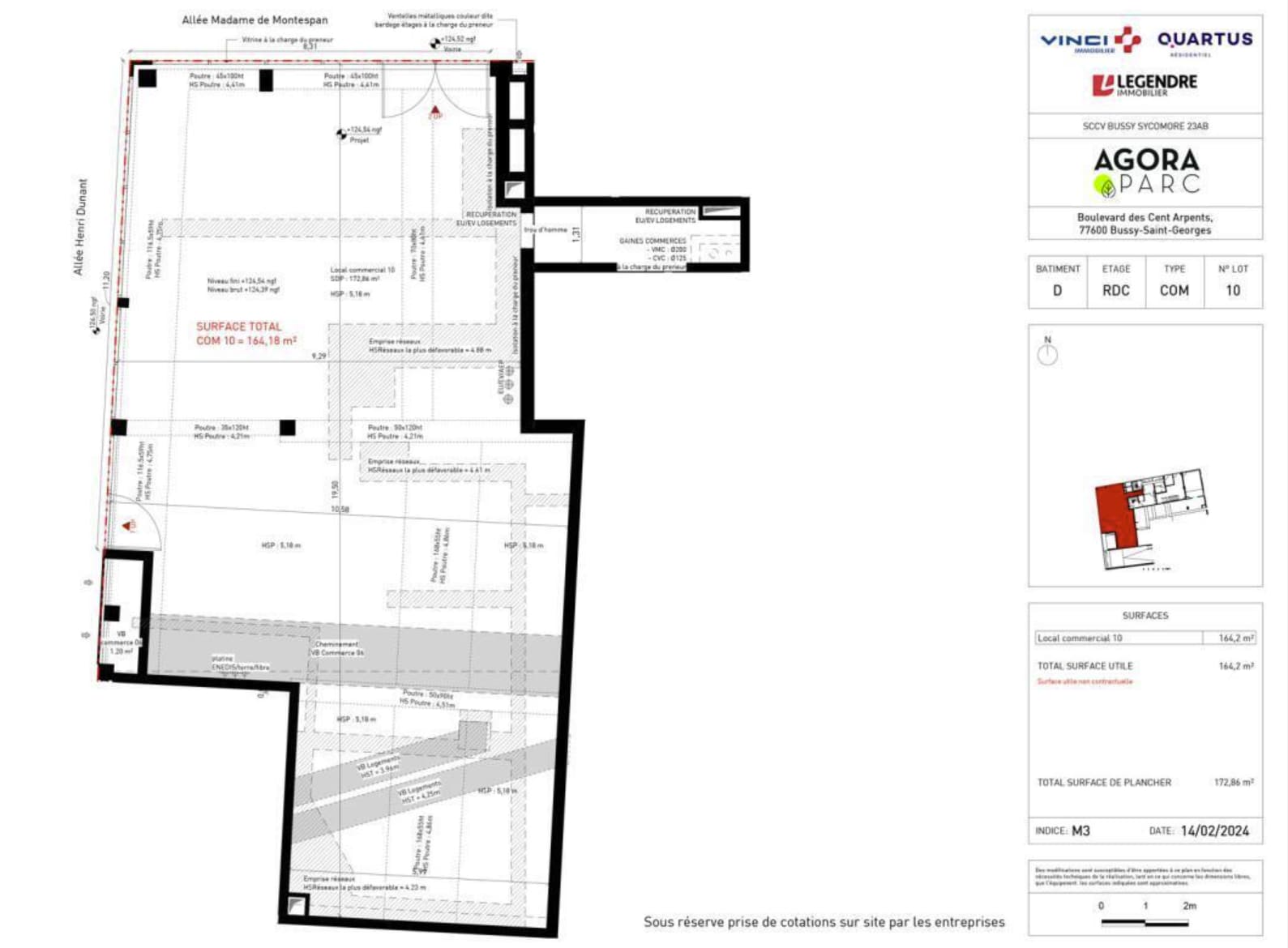 Retail in Bussy-Saint-Georges to rent Site Plan- Image 1 of 2