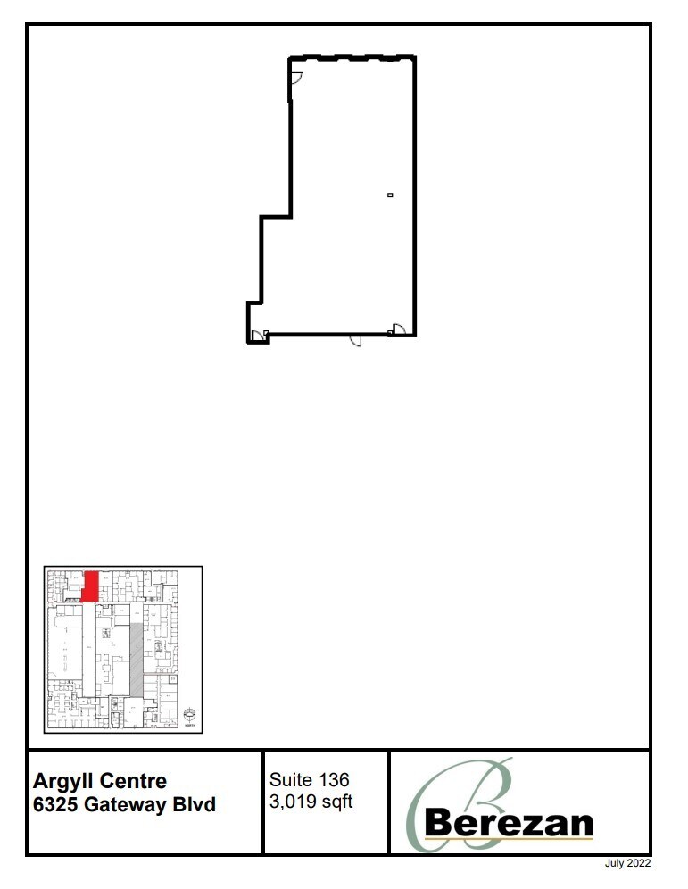 6325 Gateway Blvd NW, Edmonton, AB to rent Floor Plan- Image 1 of 1