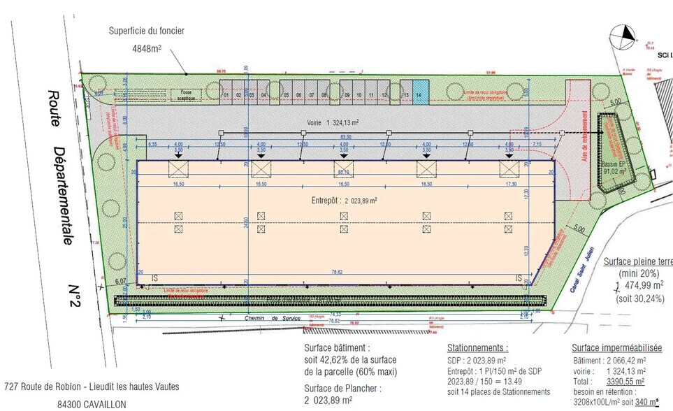 Light Industrial in Cavaillon for sale - Site Plan - Image 2 of 4