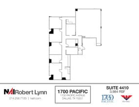 1700 Pacific Ave, Dallas, TX to rent Floor Plan- Image 1 of 2