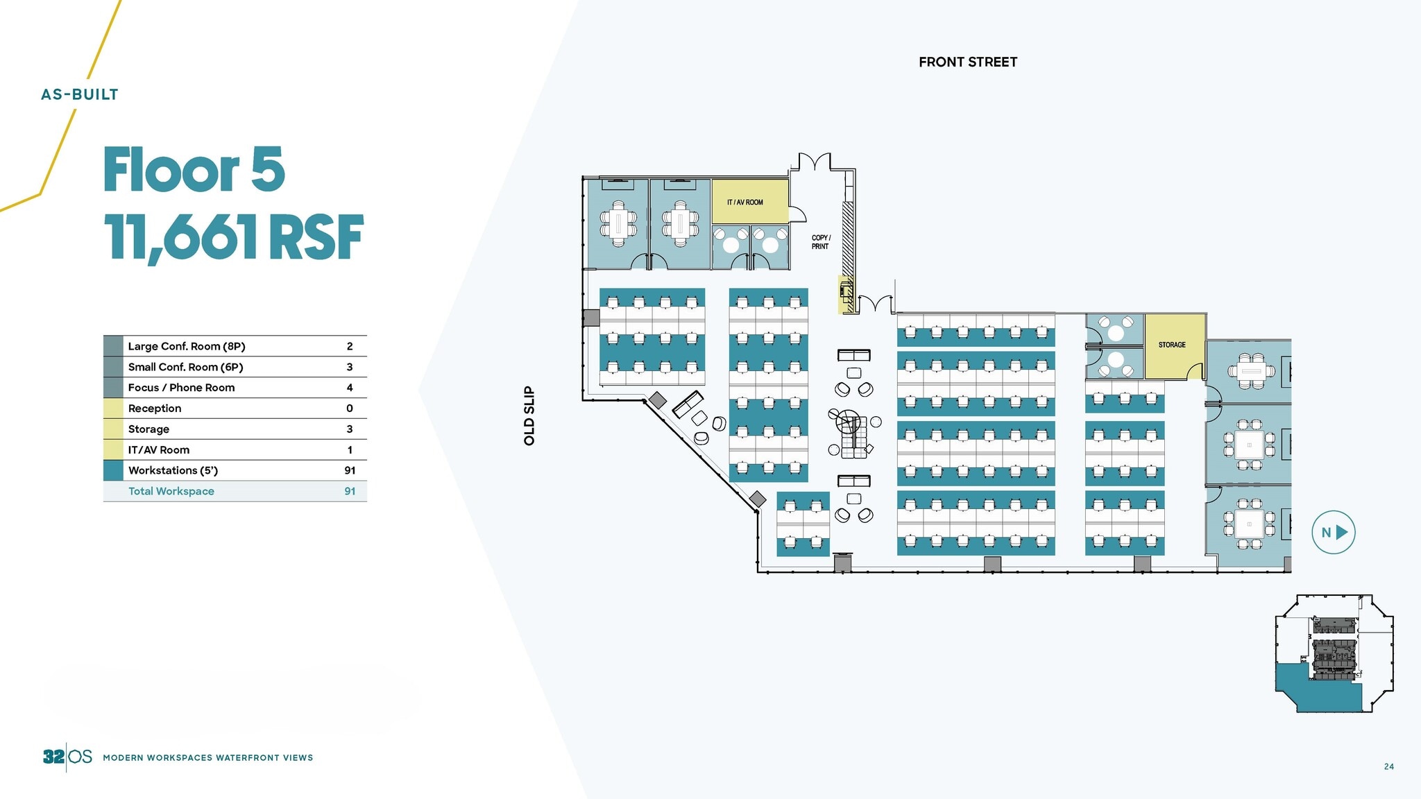 32 Old Slip, New York, NY to rent Floor Plan- Image 1 of 9