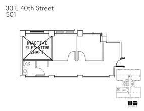 30 E 40th St, New York, NY for rent Floor Plan- Image 1 of 5