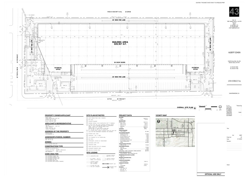 North East Corner 6th Street & Sterling Avenue, San Bernardino, CA for rent - Site Plan - Image 2 of 2