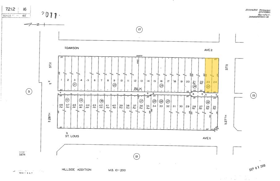 2701 Dawson Ave, Signal Hill, CA for rent - Plat Map - Image 3 of 3