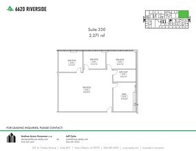 6660 Riverside Dr, Metairie, LA for rent Site Plan- Image 1 of 1