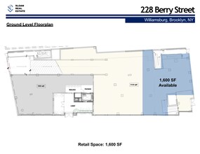 228 Berry St, Brooklyn, NY for rent Site Plan- Image 1 of 4