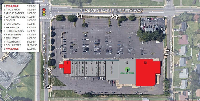 400 John F Kennedy Way, Willingboro, NJ for rent - Site Plan - Image 2 of 3