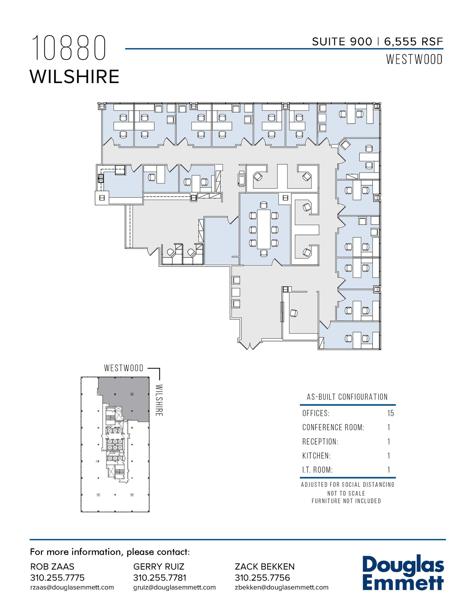 10880 Wilshire Blvd, Los Angeles, CA to rent Floor Plan- Image 1 of 1