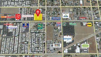 1200 W Florida Ave, Hemet, CA - aerial  map view