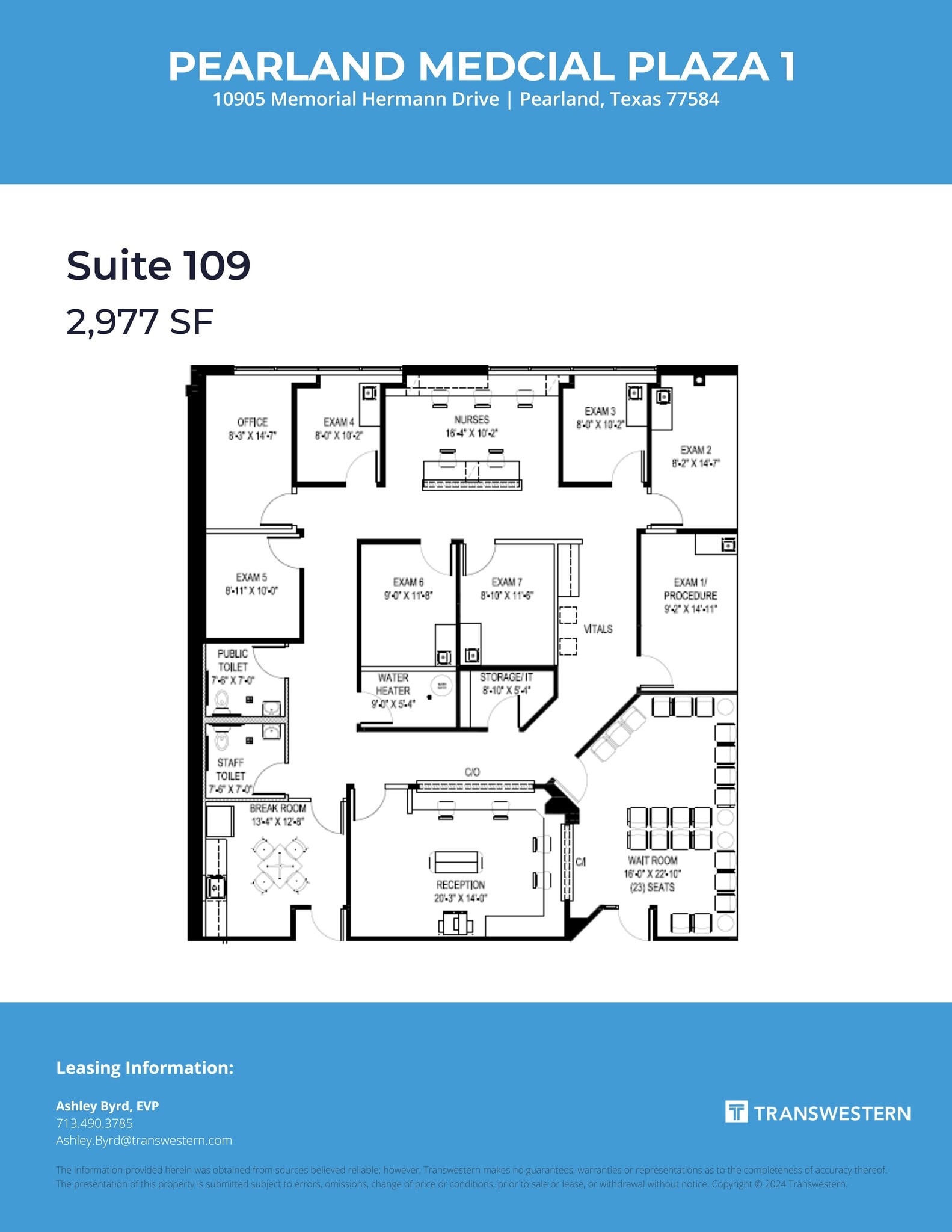 10905 Memorial Hermann Dr, Pearland, TX to rent Site Plan- Image 1 of 2