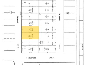 712-720 Seward St, Los Angeles, CA for sale Plat Map- Image 1 of 1