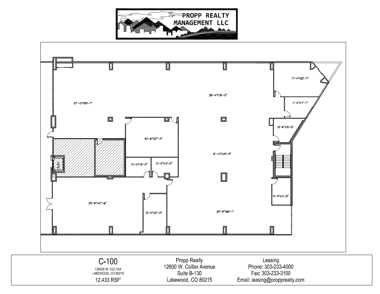 12600 W Colfax Ave, Lakewood, CO to rent Floor Plan- Image 1 of 1