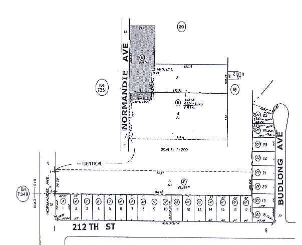 20920-20944 S Normandie Ave, Torrance, CA for sale - Plat Map - Image 1 of 1