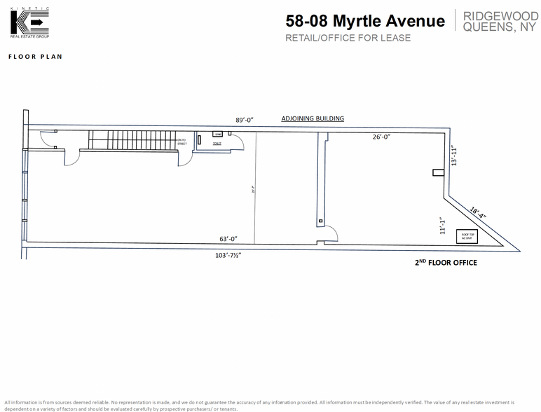 58-08 Myrtle Ave, Flushing, NY for rent - Floor Plan - Image 3 of 3