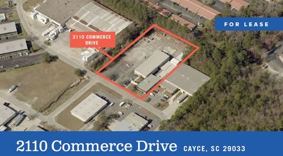 2110 Commerce Dr, Cayce, SC - aerial  map view