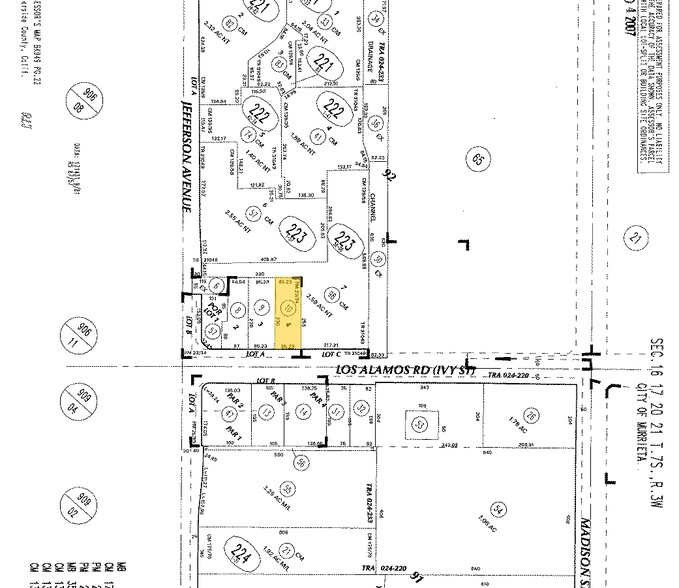 41449 Los Alamos Rd, Murrieta, CA for sale - Plat Map - Image 3 of 7