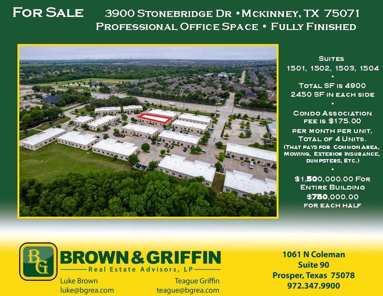 3900 S Stonebridge Dr, McKinney, TX for sale - Building Photo - Image 1 of 1