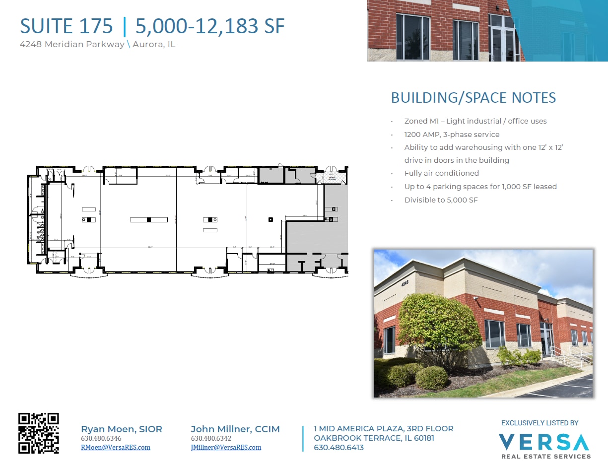 4222-4248 Meridian Pky, Aurora, IL to rent Floor Plan- Image 1 of 3