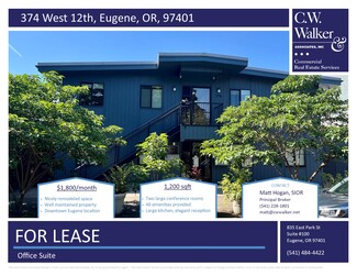 More details for 372-374 W 12th Ave, Eugene, OR - Office for Rent