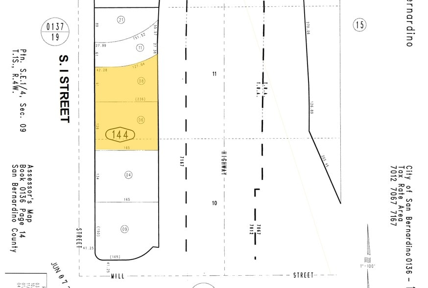 453 S I St, San Bernardino, CA for sale - Plat Map - Image 2 of 12