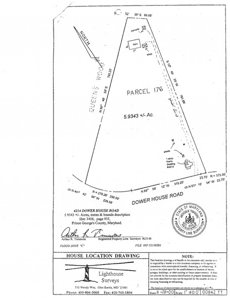 6560 Dower House Rd, Upper Marlboro, MD for sale - Plat Map - Image 2 of 7