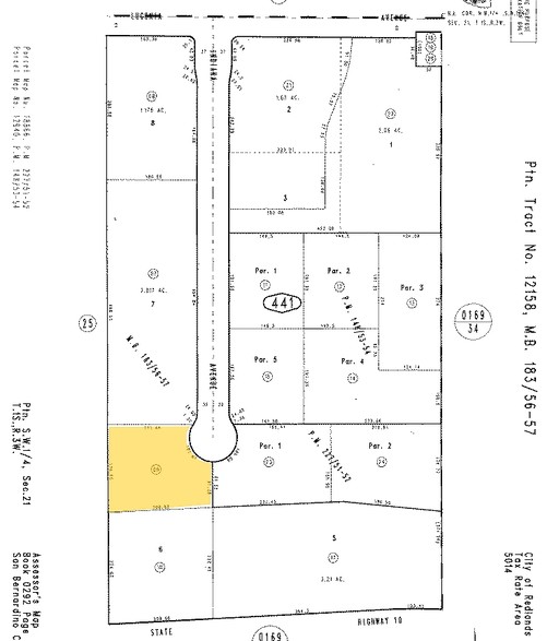 Indiana Ct, Redlands, CA for sale - Plat Map - Image 3 of 10