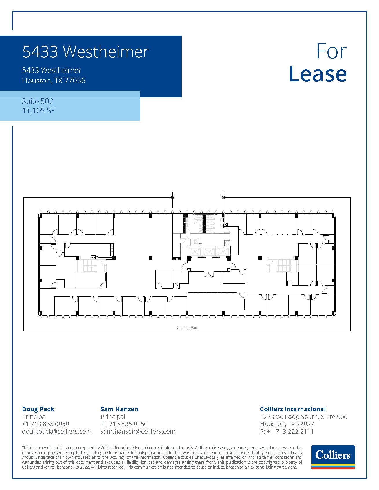 5433 Westheimer Rd, Houston, TX to rent Floor Plan- Image 1 of 1
