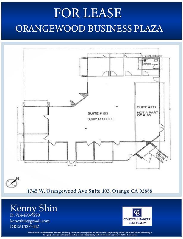 1745 W Orangewood Ave, Orange, CA to rent Floor Plan- Image 1 of 2