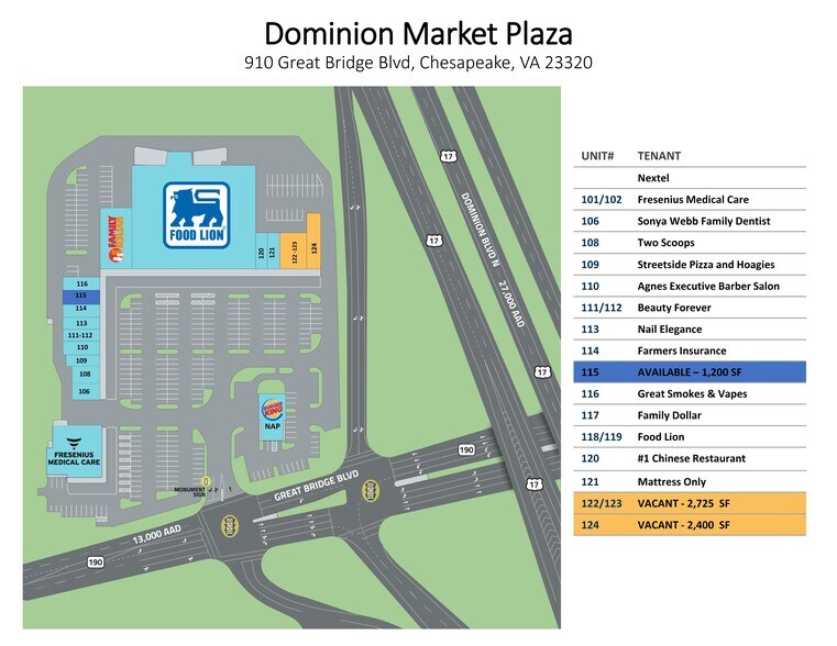 910 Great Bridge Blvd, Chesapeake 23320 Dominion Marketplace UK