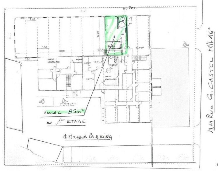 Office in Marseille to rent - Floor Plan - Image 2 of 3