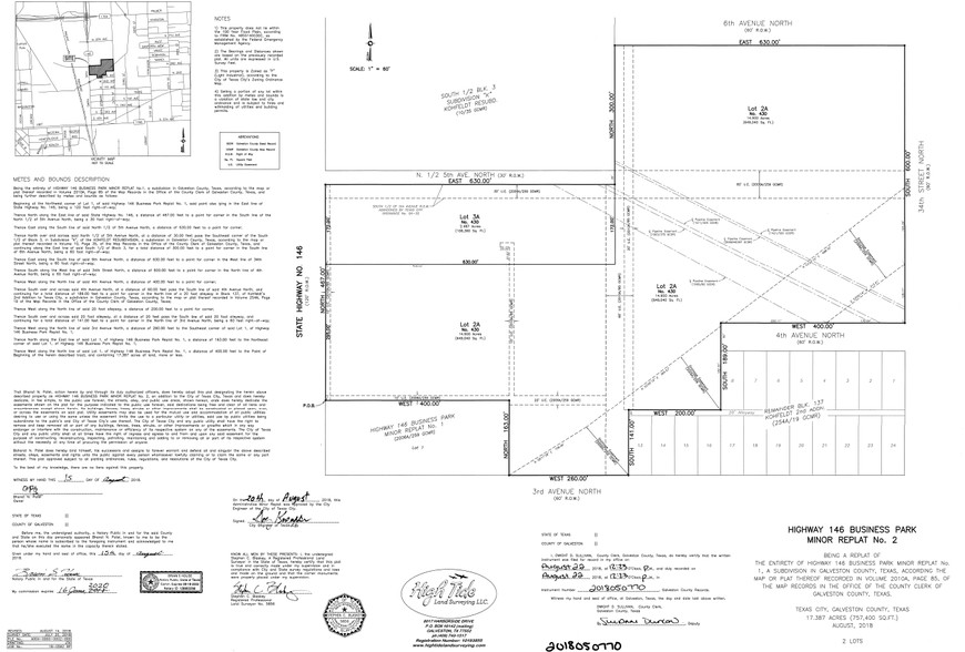 430 Highway 146, Texas City, TX for sale - Plat Map - Image 1 of 1