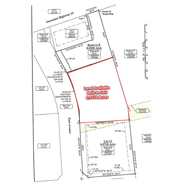 30 East Ave, Schulenburg, TX for rent - Plat Map - Image 3 of 4