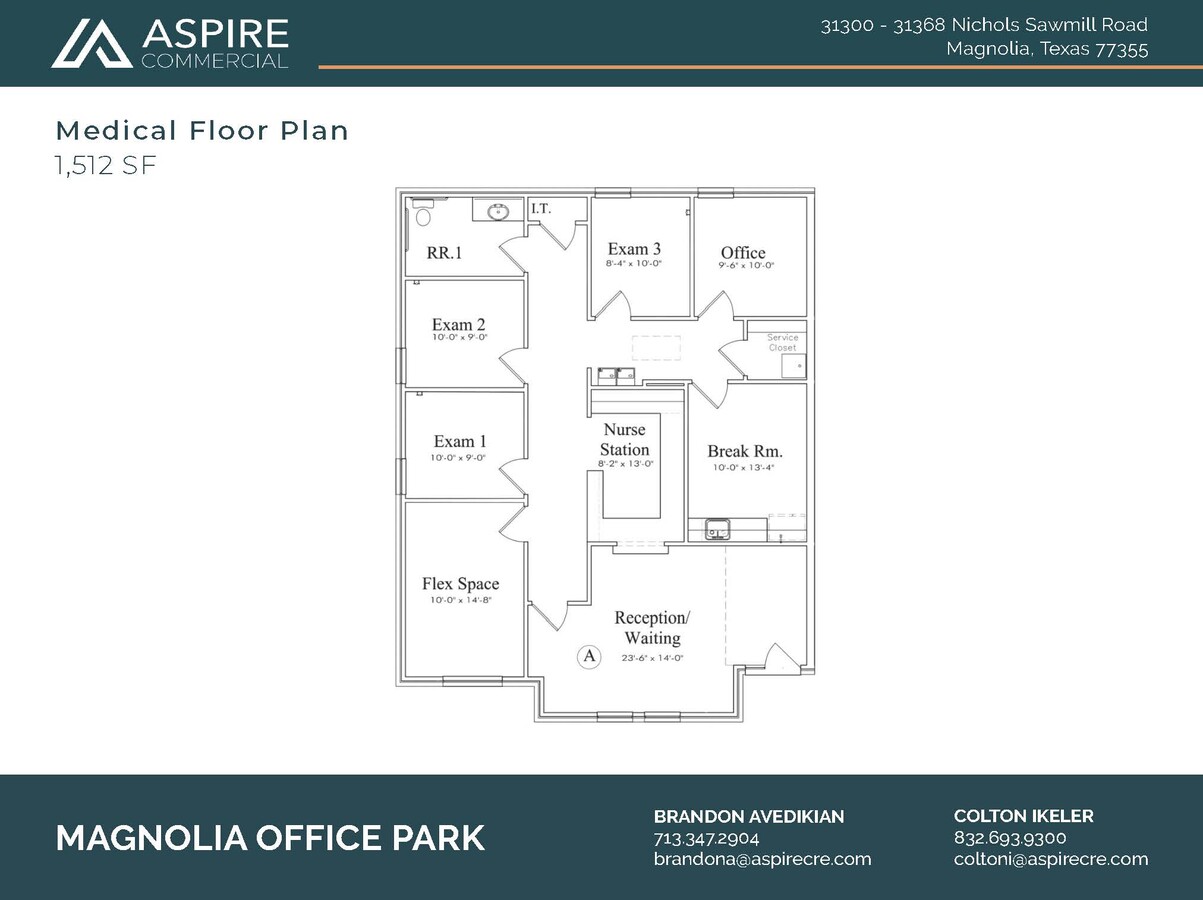 31300-31368 Nichols Sawmill Rd, Magnolia, TX 77355 - Unit 10-A -  - Floor Plan - Image 1 of 3