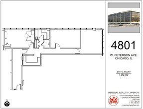 4801 W Peterson Ave, Chicago, IL for rent Floor Plan- Image 1 of 4