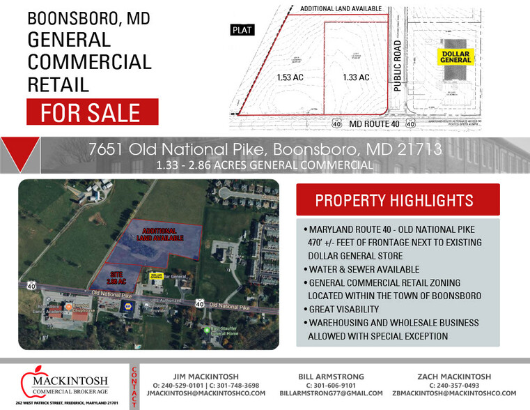 7651 Old National Pike, Boonsboro, MD for sale - Plat Map - Image 3 of 3