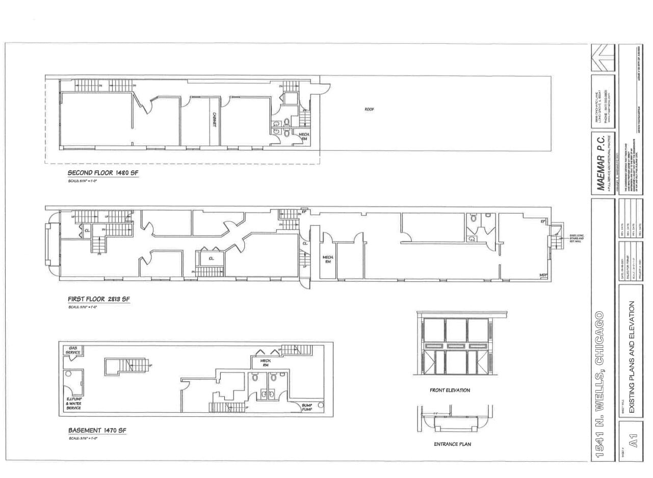 1541 N Wells St, Chicago, IL to rent Floor Plan- Image 1 of 1